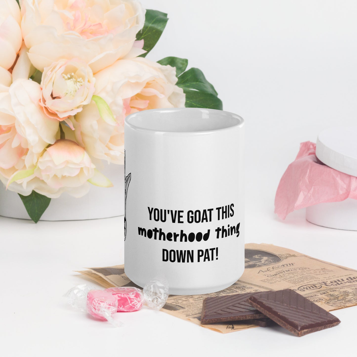 Funny Mountain Goat Mother's Day Mug - Motherhood Thing