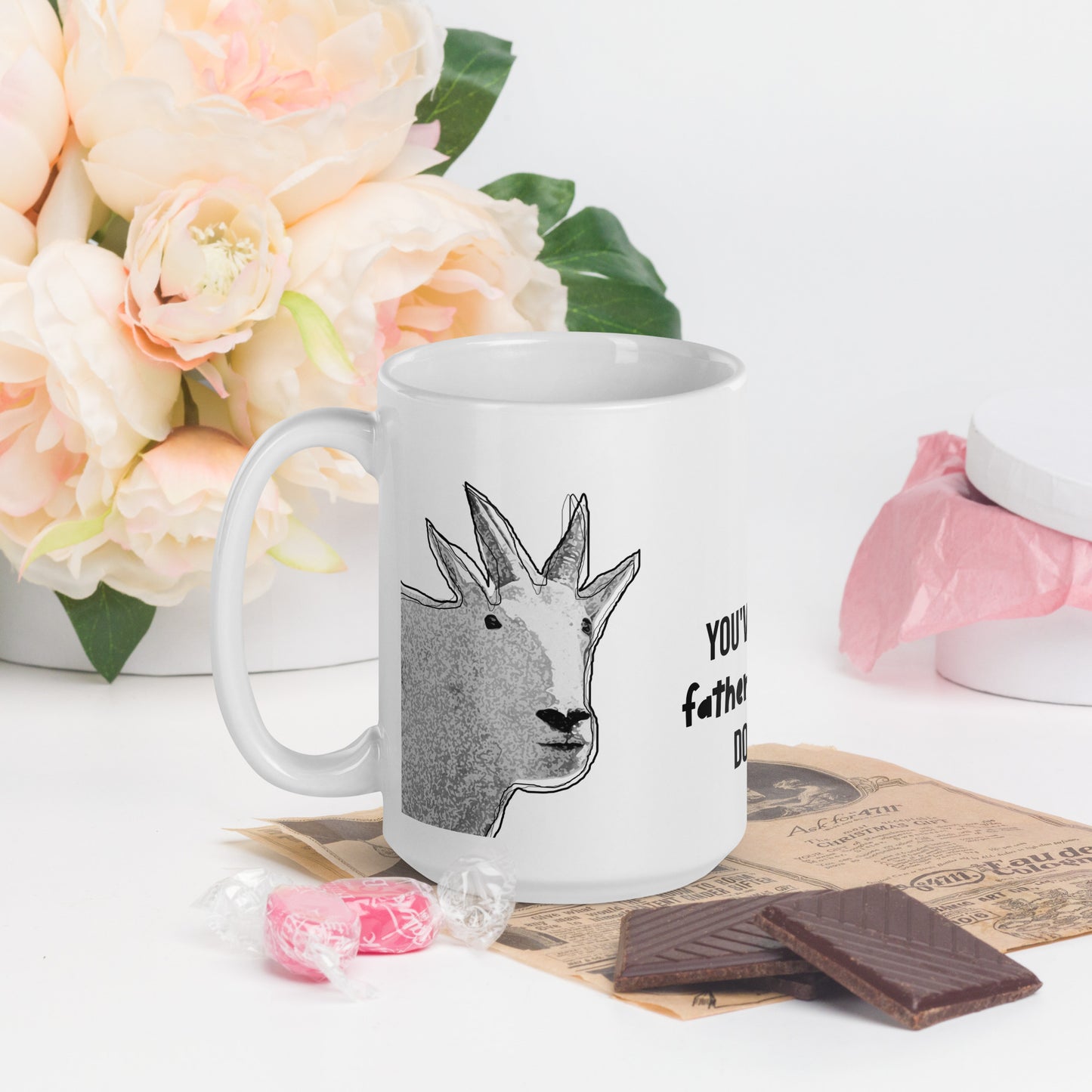 Funny Mountain Goat Father's Day Mug - Fatherhood Thing